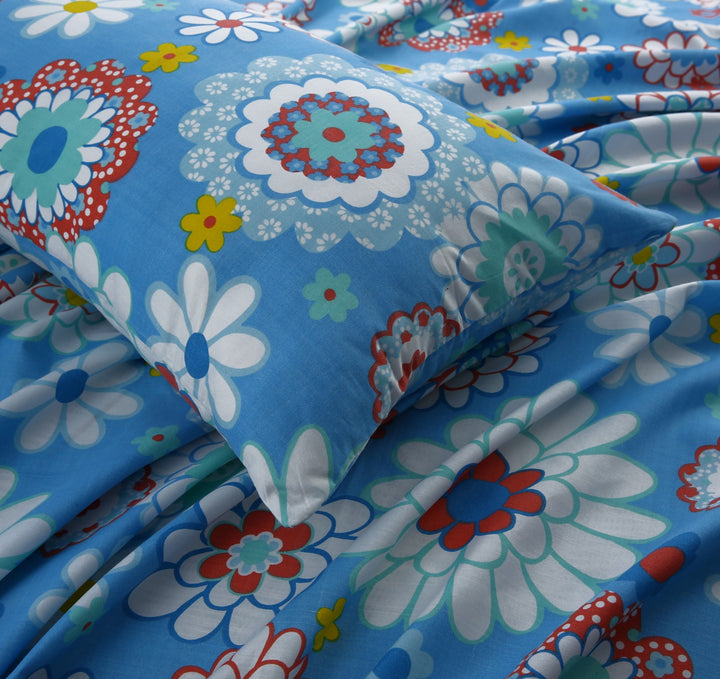 3 Pcs Premium Printed Bedsheet Set - 1491