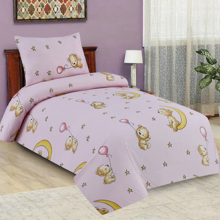 2 Pcs Luxury Single Printed Bed Sheet -1519