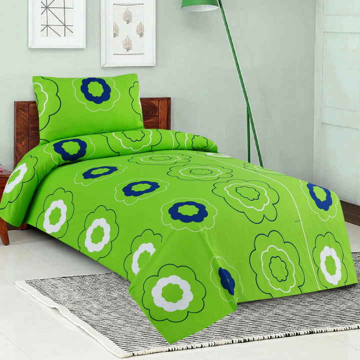 2 Pcs Luxury Single Printed Bed Sheet -1520