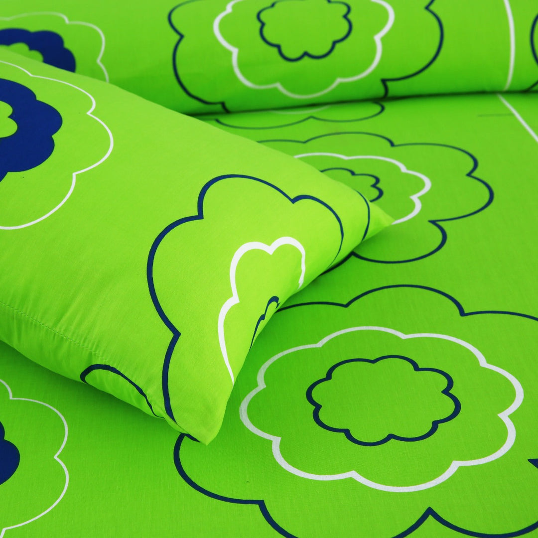 2 Pcs Luxury Single Printed Bed Sheet -1520