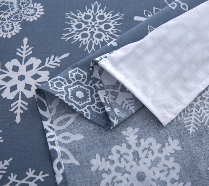 3 Pcs Cuffed Printed Bedsheet Set - 1515