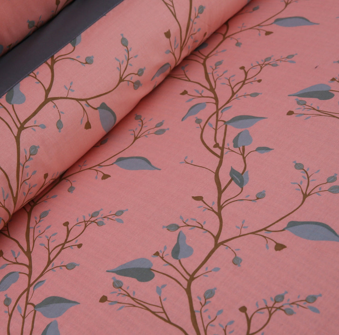 3 Pcs Cuffed Printed Bedsheet Set - 1518