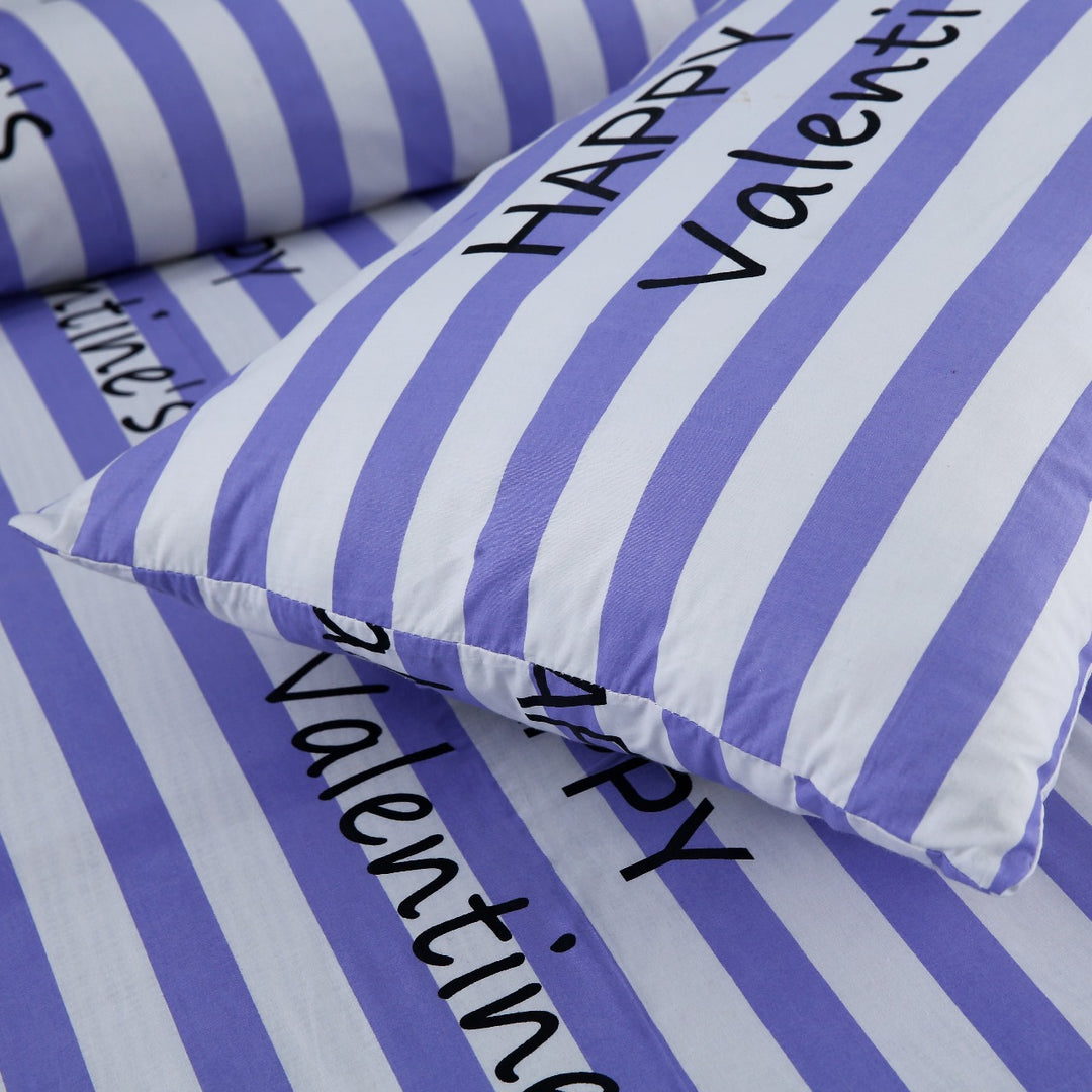 2 Pcs Luxury Single Printed Bed Sheet -1522