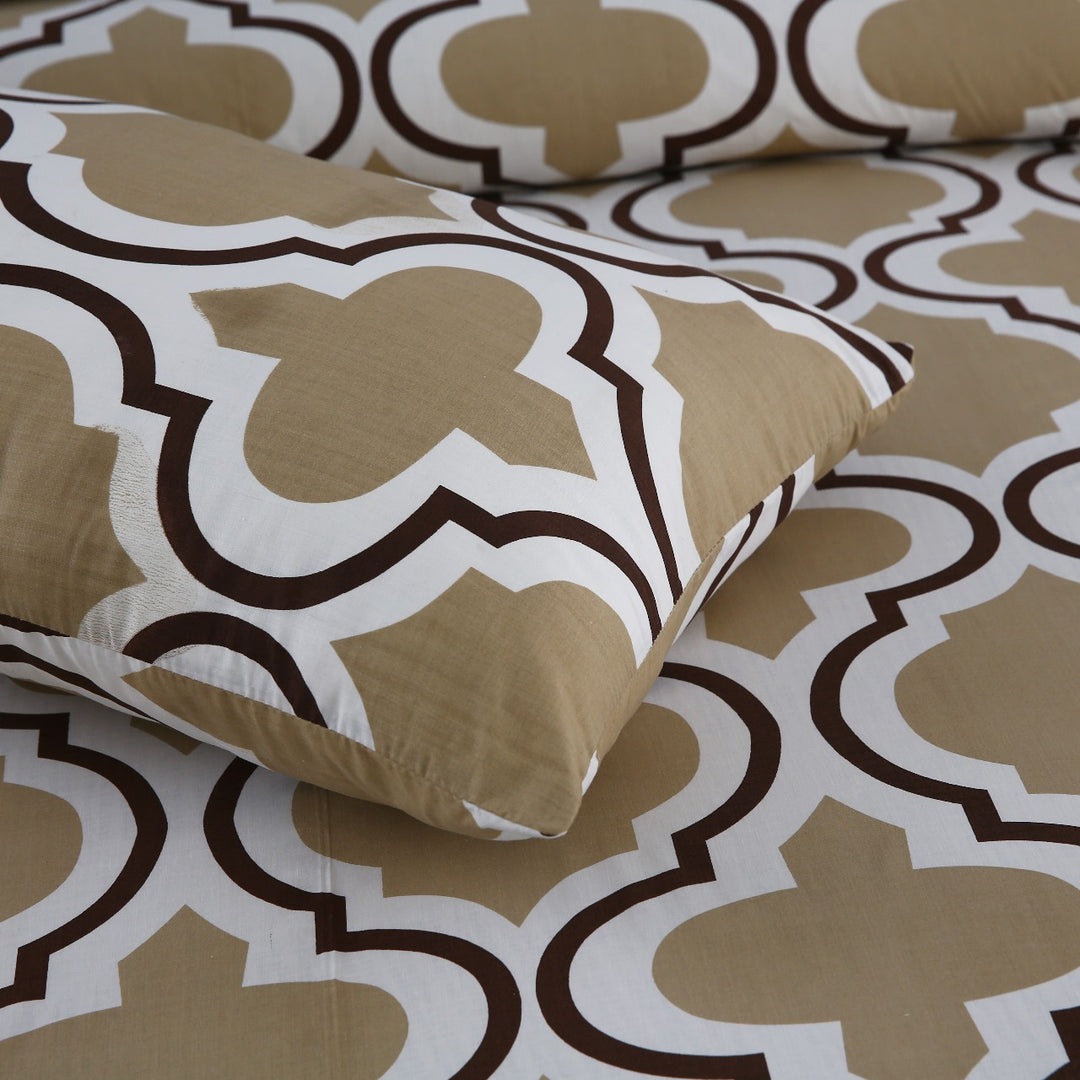 2 Pcs Luxury Single Printed Bed Sheet -1528