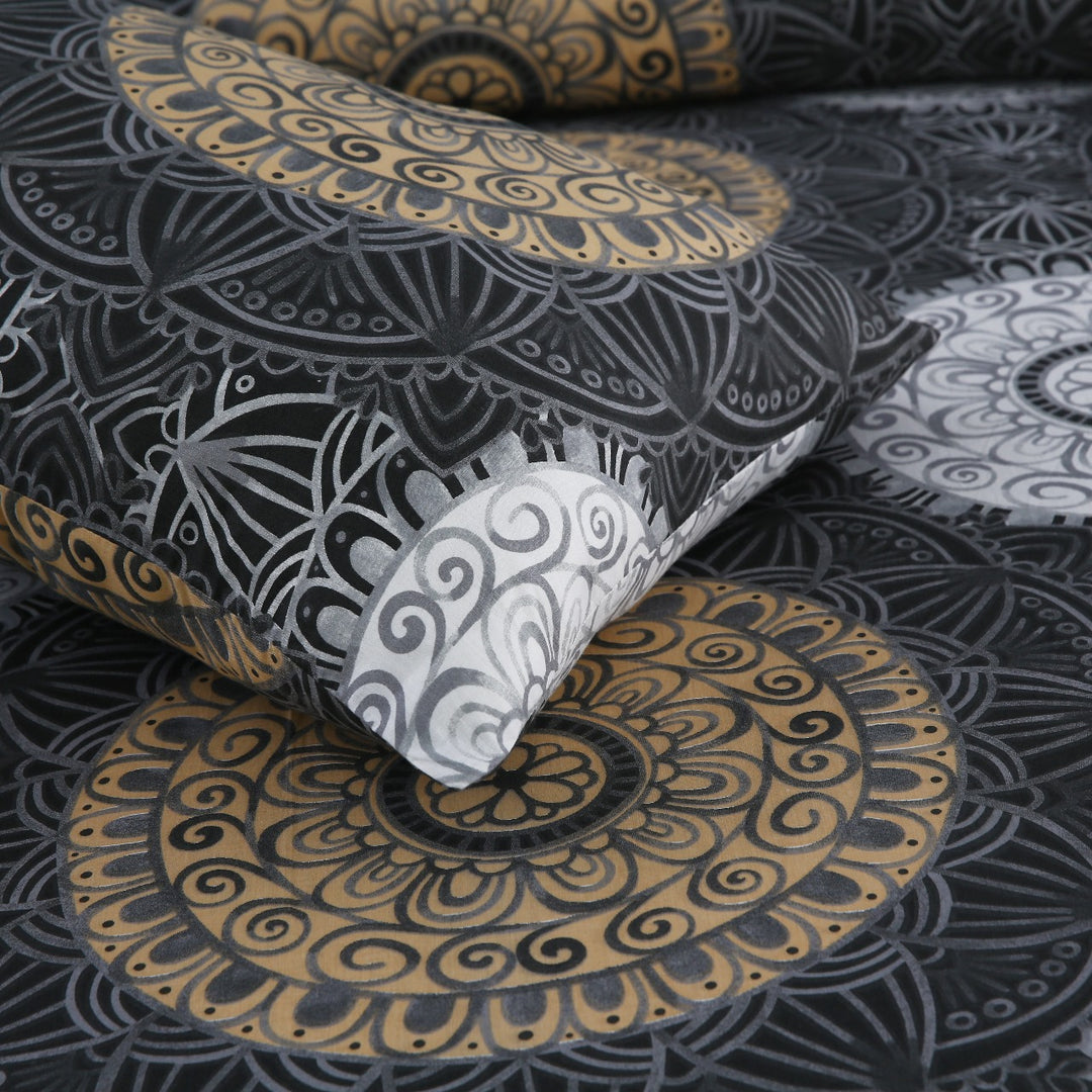 2 Pcs Luxury Single Printed Bed Sheet -1529