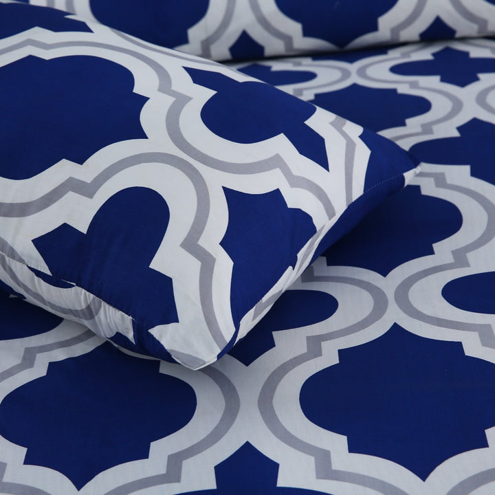 2 Pcs Luxury Single Printed Bed Sheet -1531