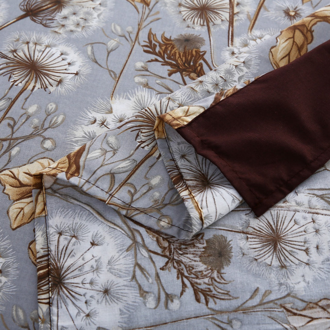 3 Pcs Cuffed Printed Bedsheet Set - 1536