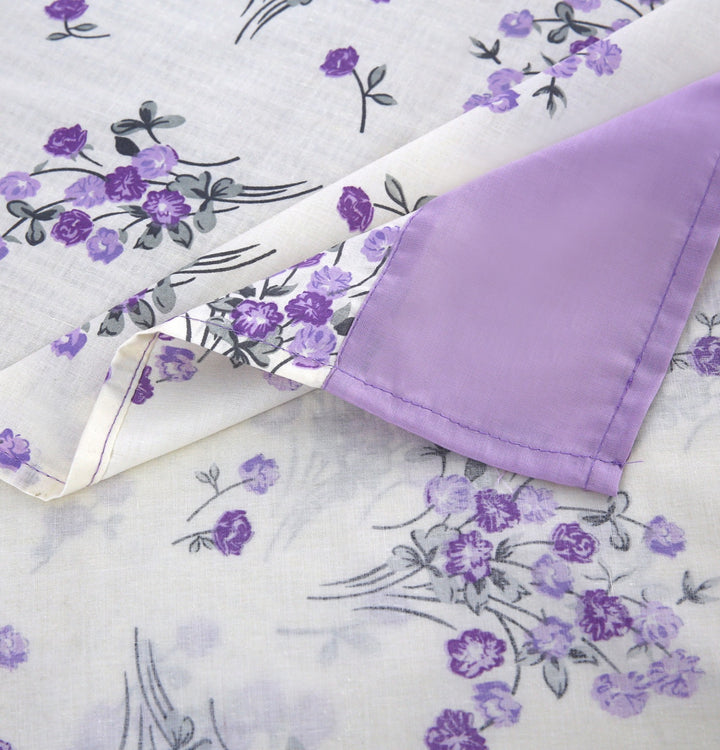 3 Pcs Cuffed Printed Bedsheet Set - 1548