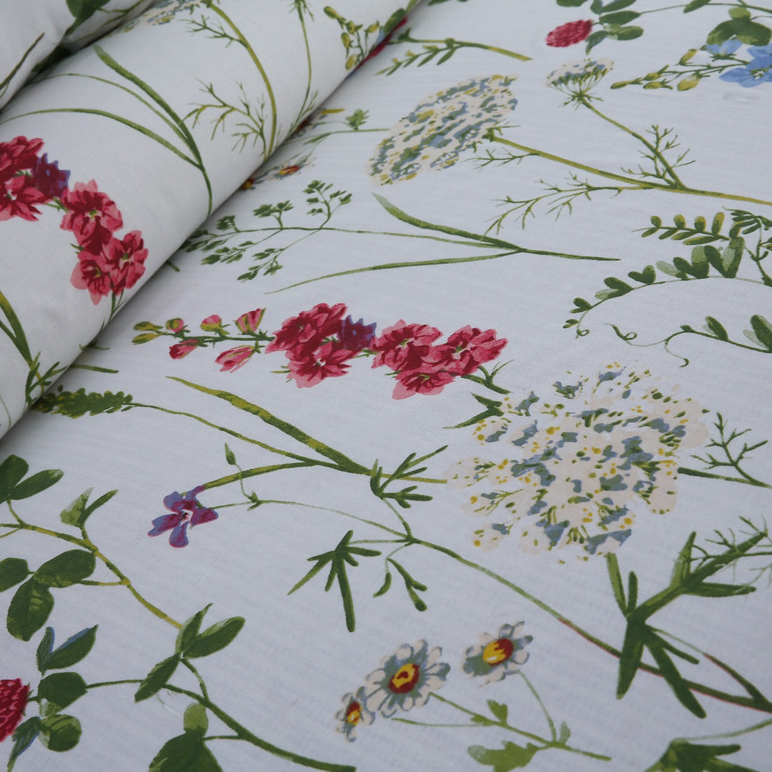 3 Pcs Cuffed Printed Bedsheet Set - 1551