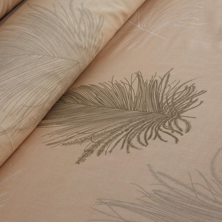 3 Pcs Cuffed Printed Bedsheet Set - 1572
