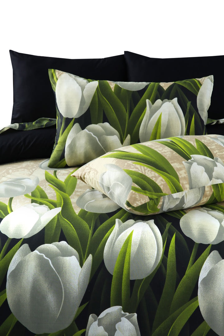 6 Pcs Botanic Garden Printed Duvet Set - 1582