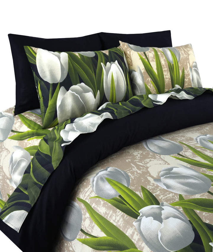 6 Pcs Botanic Garden Printed Duvet Set - 1582
