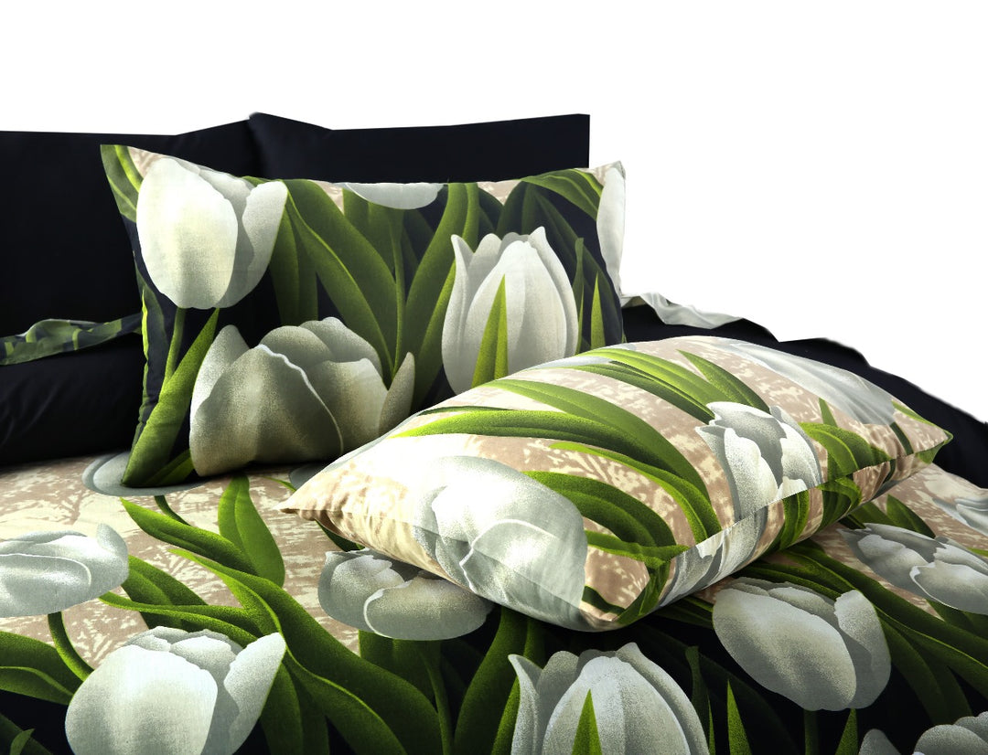 6 Pcs Botanic Garden Printed Duvet Set - 1582