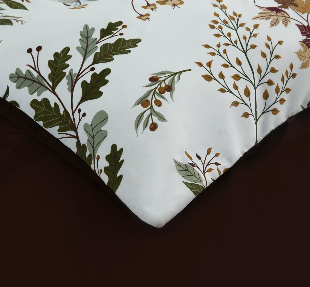 6 Pcs Elegant Flowers Printed Duvet Set - 1584