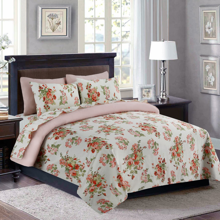 6 Pcs Bloom Printed Duvet Set - 1585