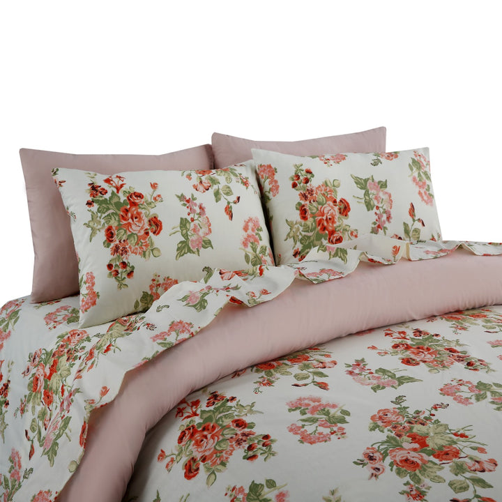 6 Pcs Bloom Printed Duvet Set - 1585