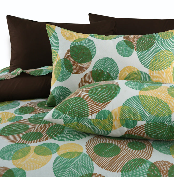 6 Pcs Circled Printed Duvet Set - 1602