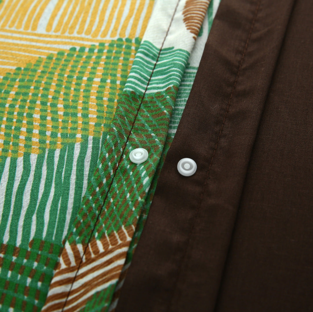 6 Pcs Circled Printed Duvet Set - 1602