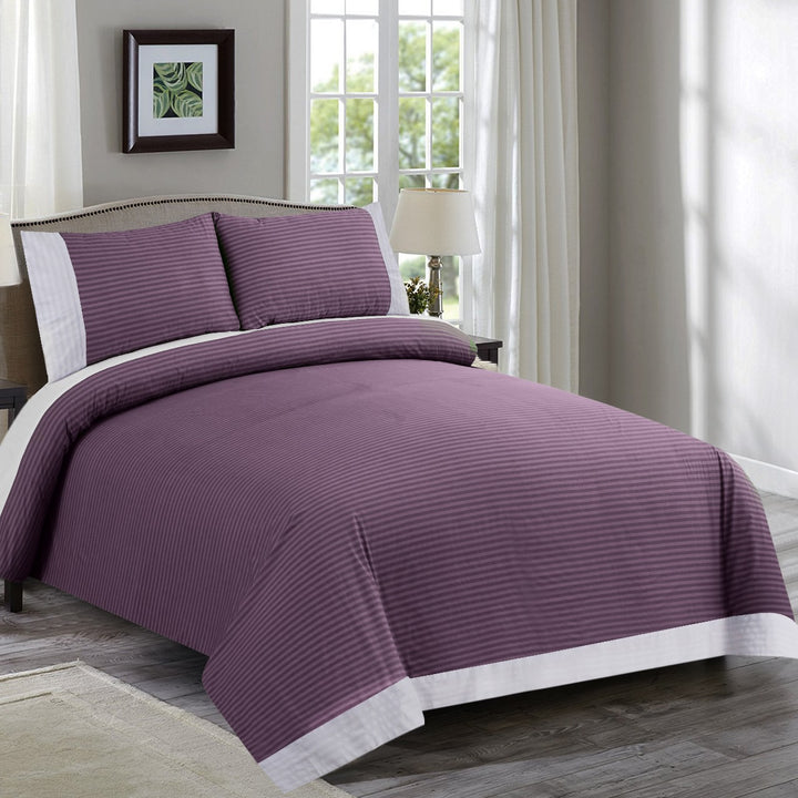 3 Pcs Cuffed Printed Bedsheet Set - 1620