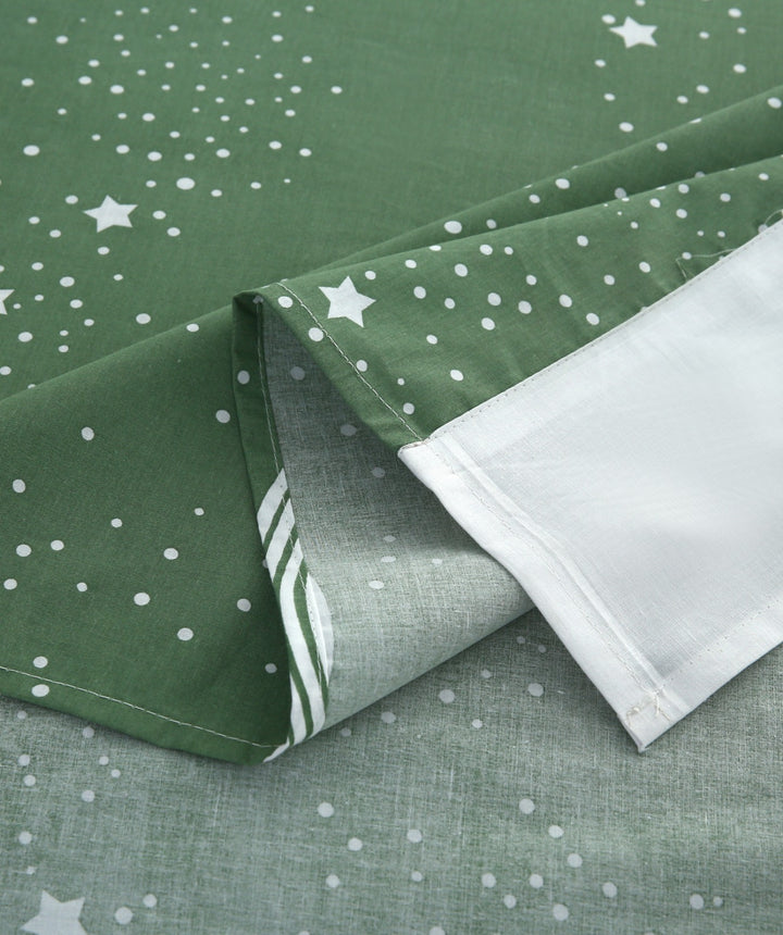 3 Pcs Cuffed Printed Bedsheet Set - 1606