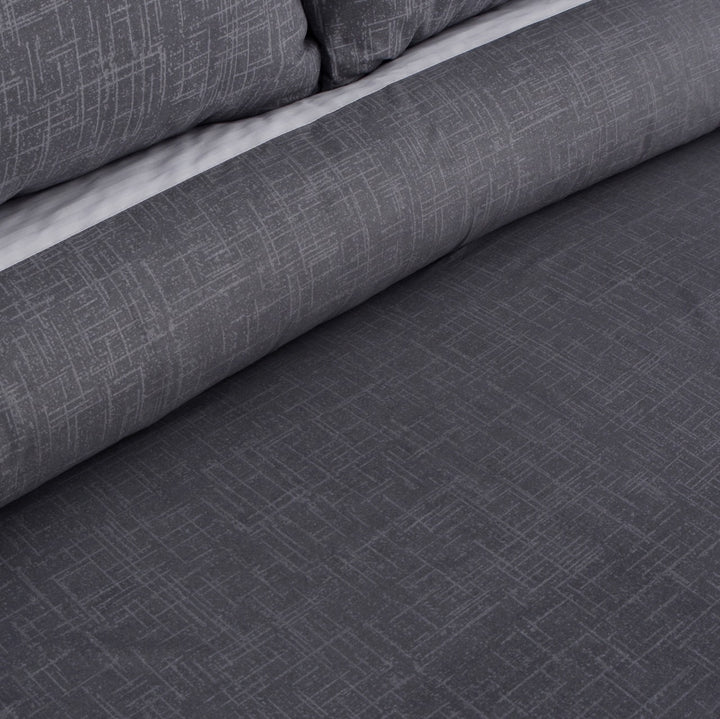 3 Pcs Cuffed Printed Bedsheet Set - 1608