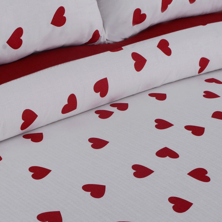 3 Pcs Cuffed Printed Bedsheet Set - 1609
