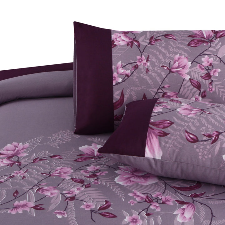 3 Pcs Cuffed Printed Bedsheet Set - 1611