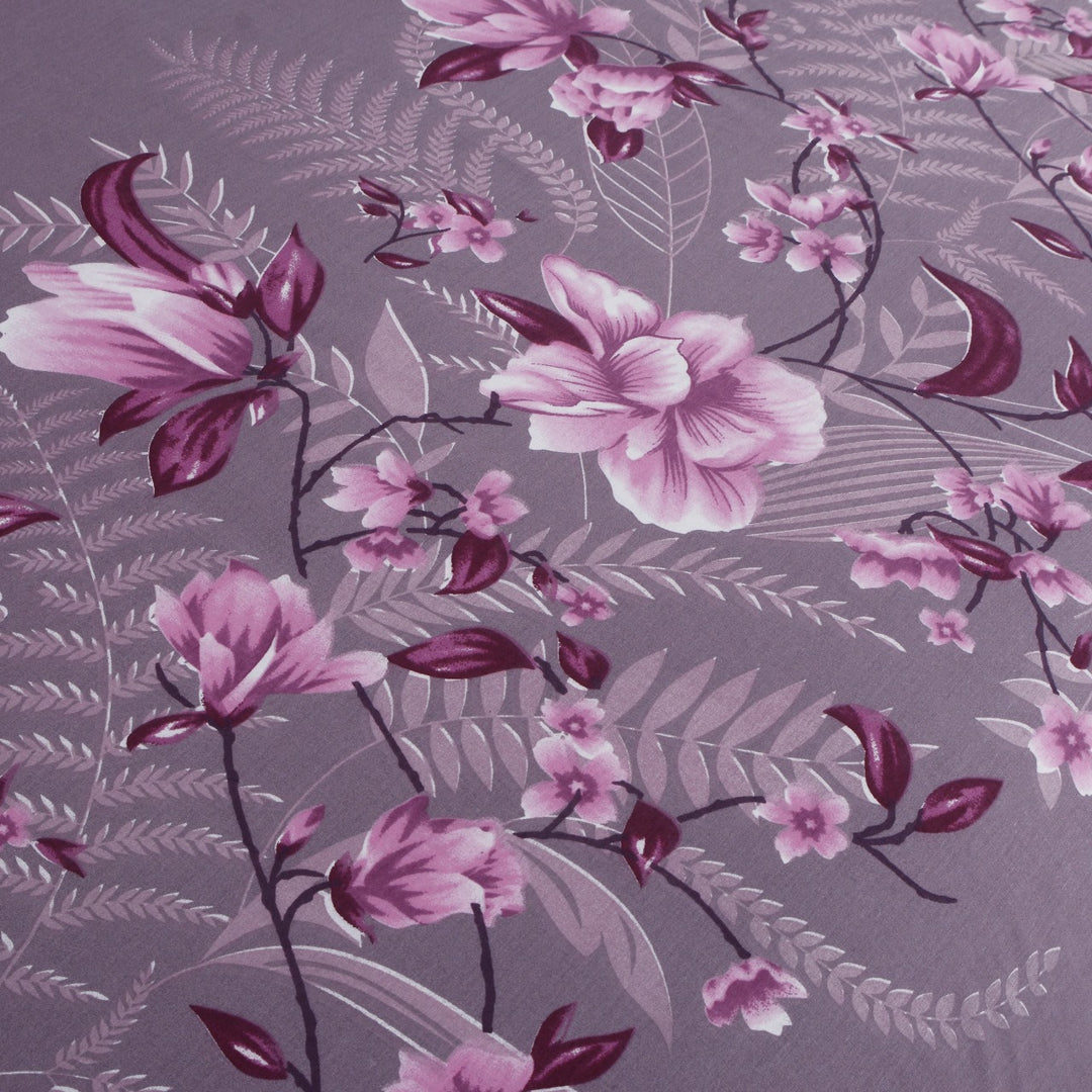 3 Pcs Cuffed Printed Bedsheet Set - 1611