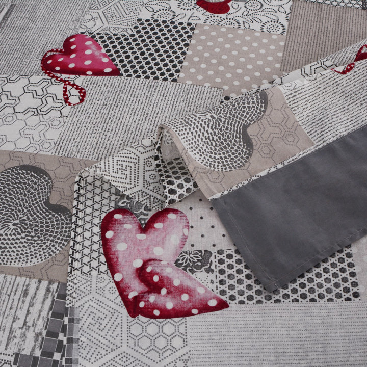 3 Pcs Cuffed Printed Bedsheet Set - 1616