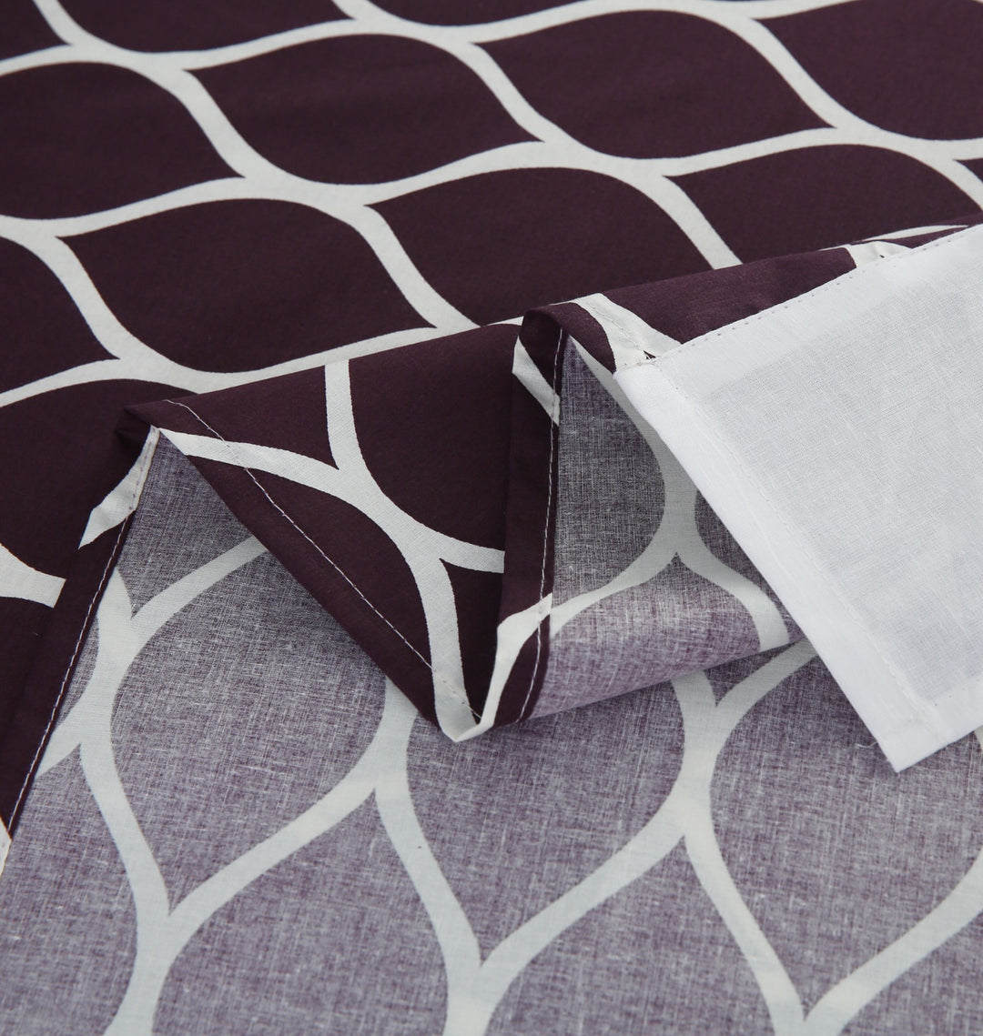 3 Pcs Cuffed Printed Bedsheet Set - 1628