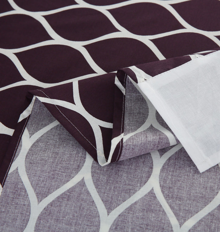 3 Pcs Cuffed Printed Bedsheet Set - 1628