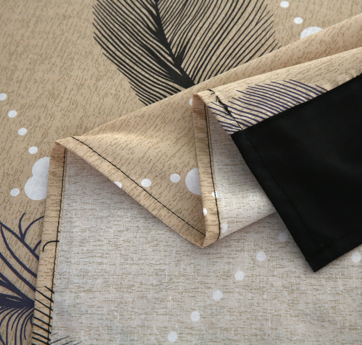 3 Pcs Cuffed Printed Bedsheet Set - 1629