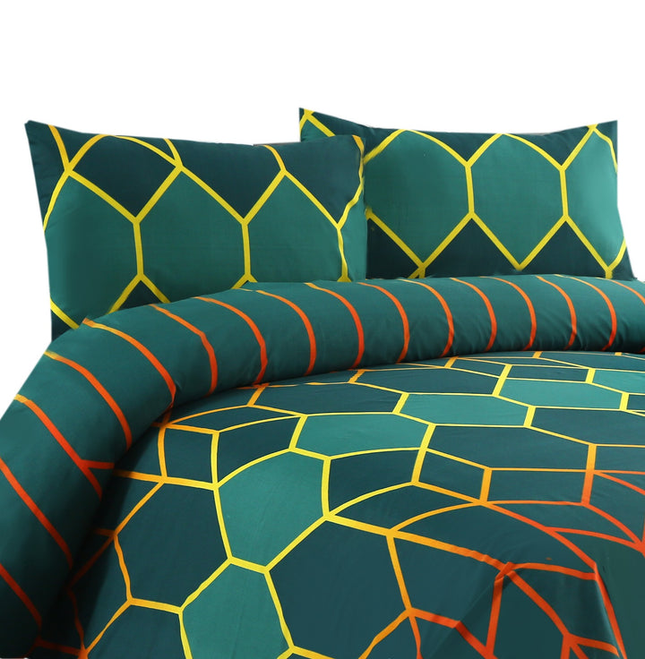 3 Pcs Premium Printed Bedsheet Set - 1561