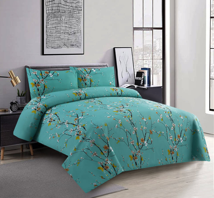 Pastel Charm Premium Bedsheet - 1586