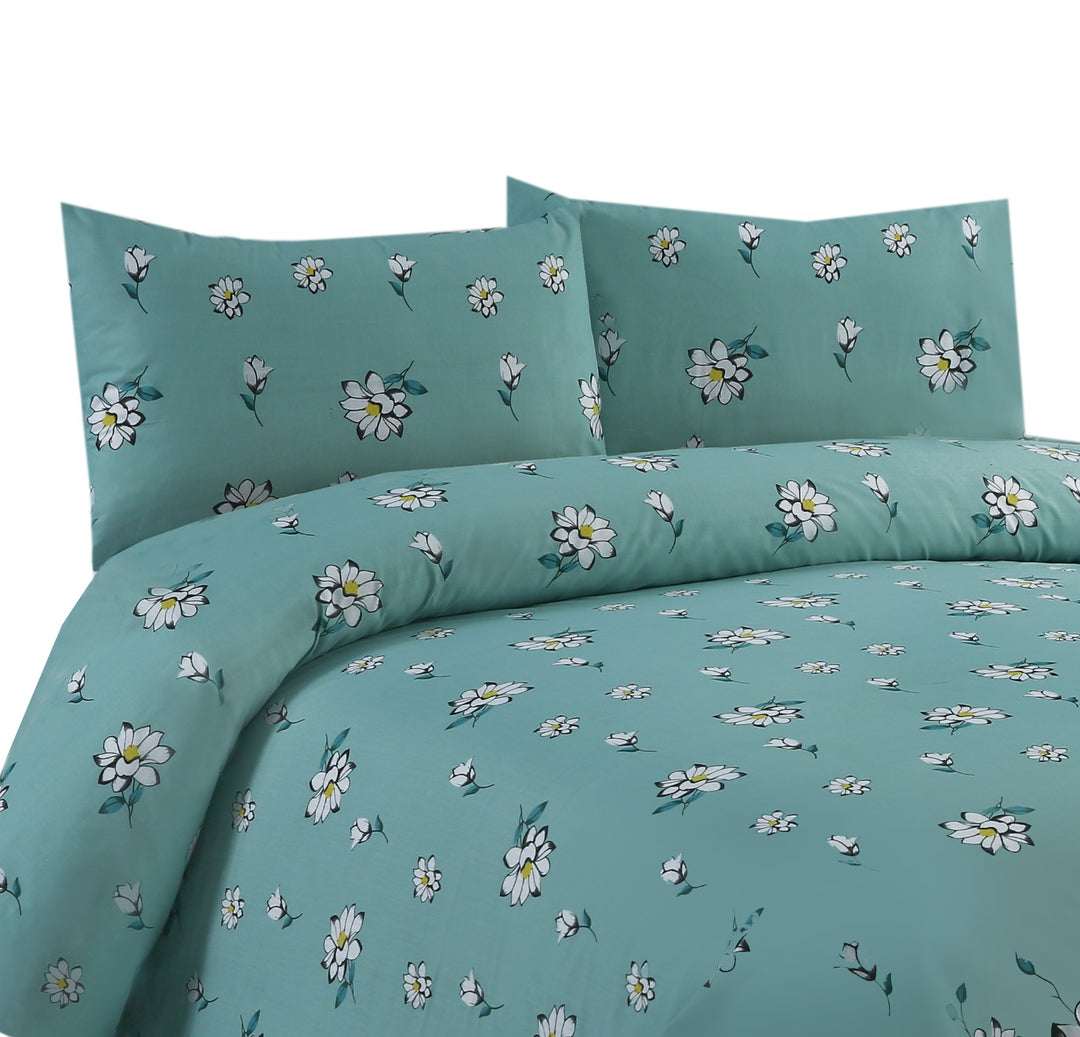 White Rose Premium Bedsheet - 1591