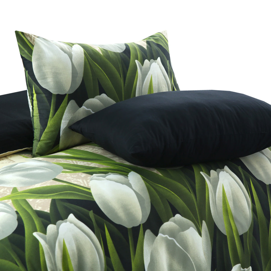 6 Pcs Daffodils Printed Duvet Set - 1633