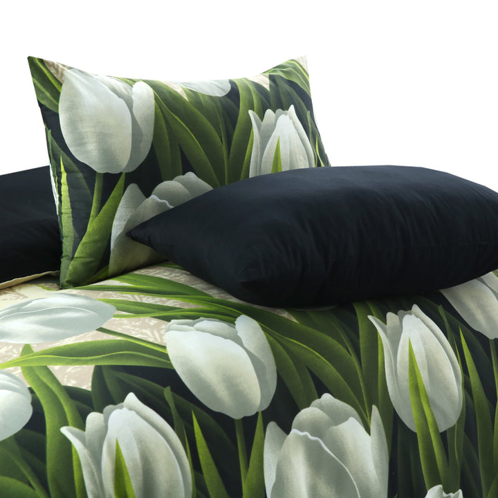 6 Pcs Daffodils Printed Duvet Set - 1633