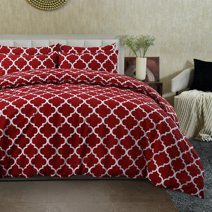 6 Pcs Cherry Printed Duvet Set - 1636