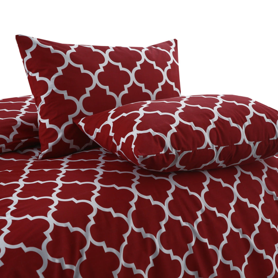 6 Pcs Cherry Printed Duvet Set - 1636