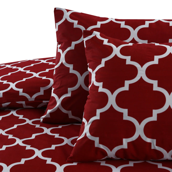 6 Pcs Cherry Printed Duvet Set - 1636