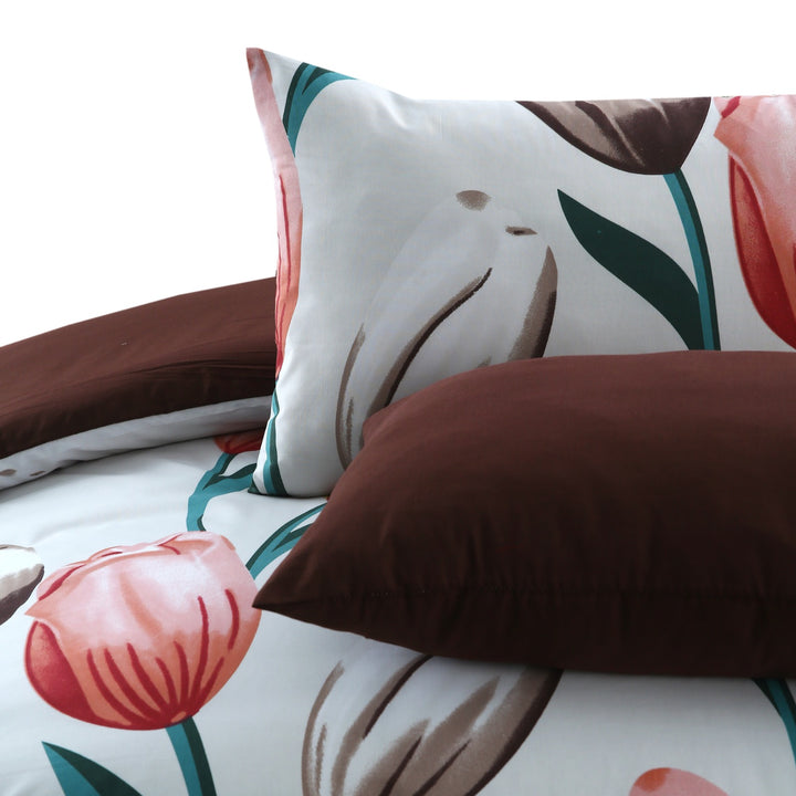 6 Pcs Daffodils Printed Duvet Set - 1637