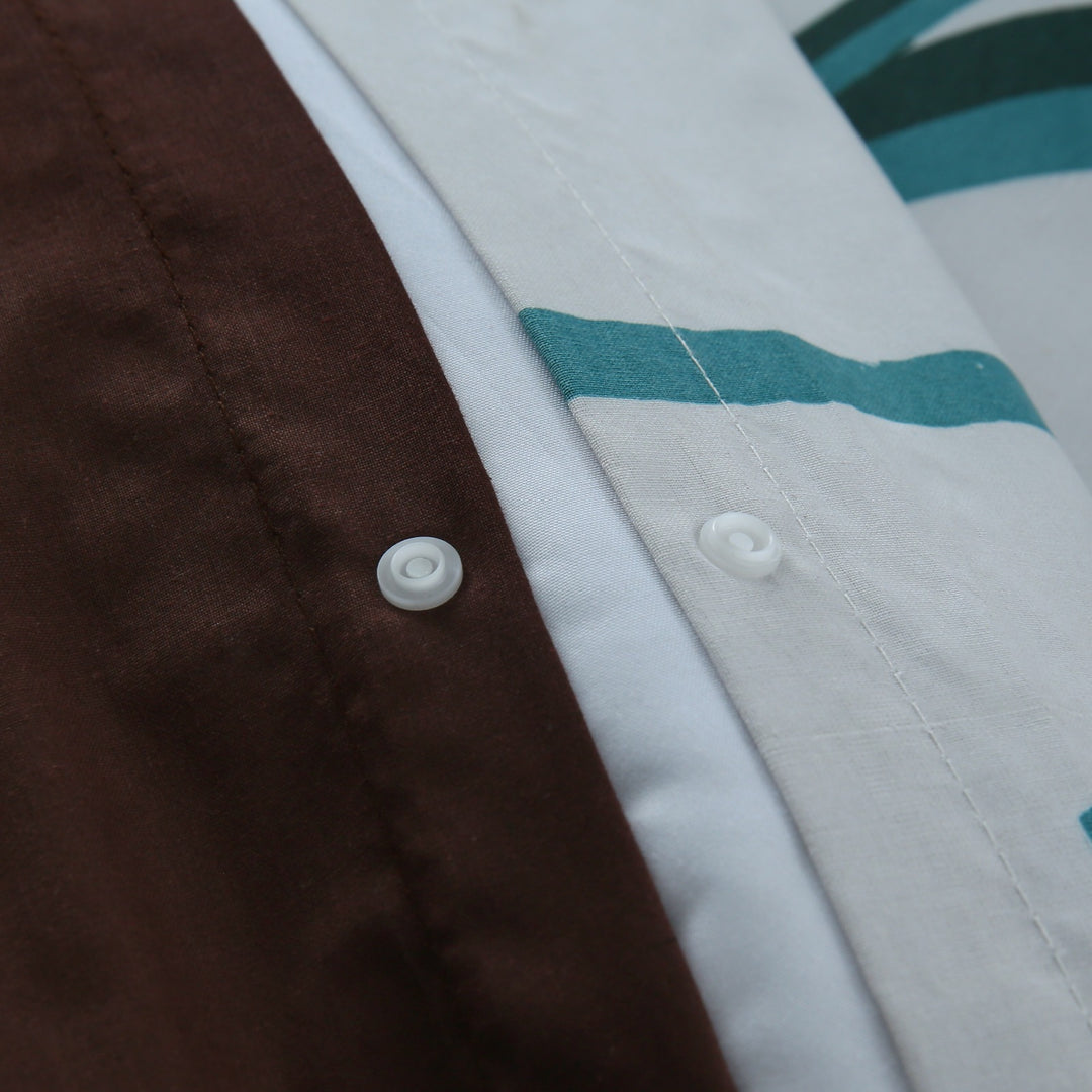 6 Pcs Daffodils Printed Duvet Set - 1637