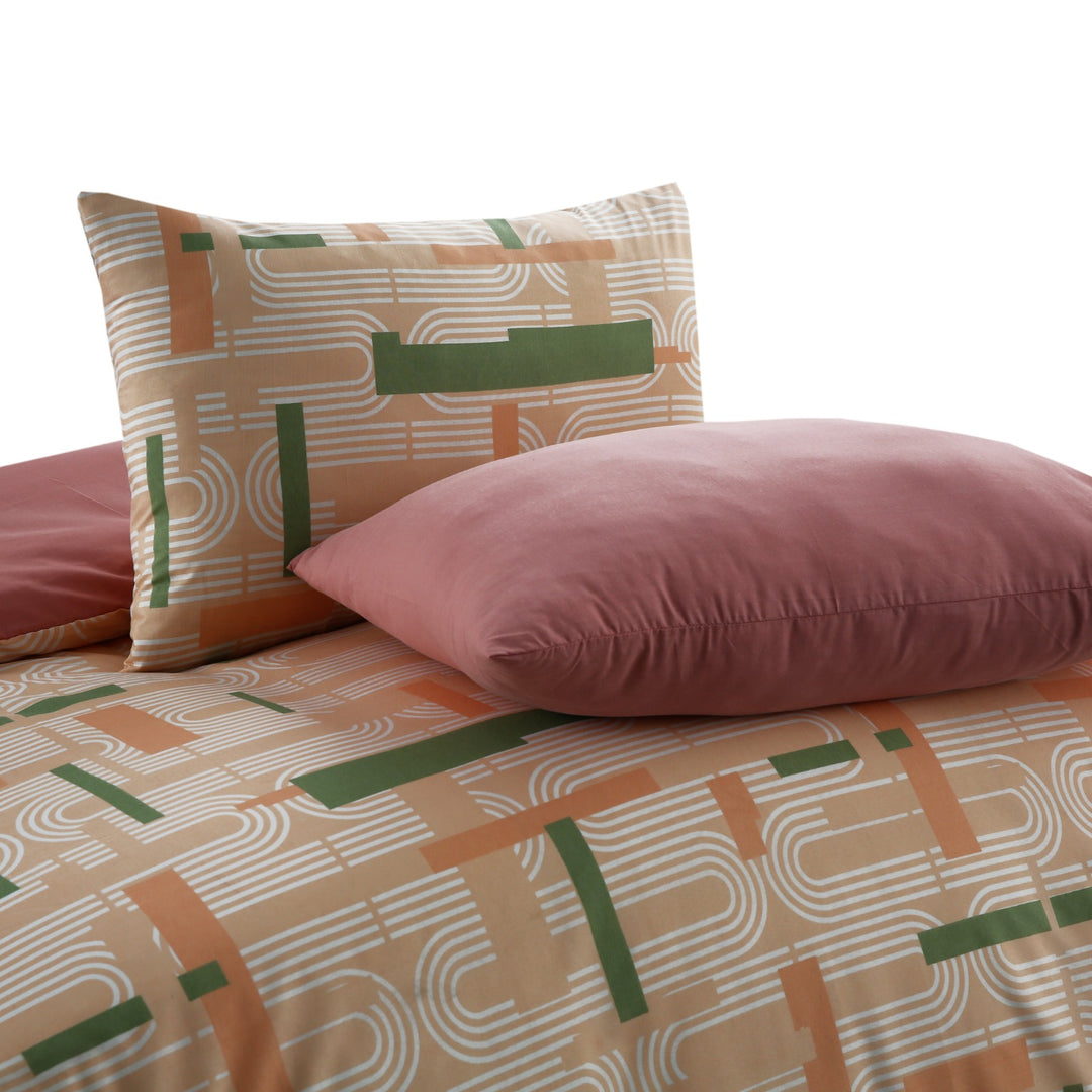 6 Pcs Modern Printed Duvet Set - 1638