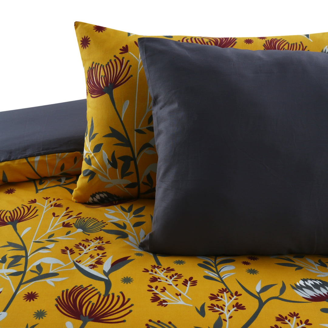 6 Pcs Sunflower Printed Duvet Set - 1634