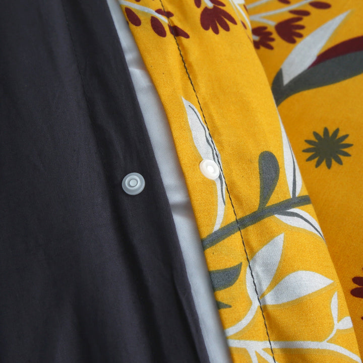 6 Pcs Sunflower Printed Duvet Set - 1634