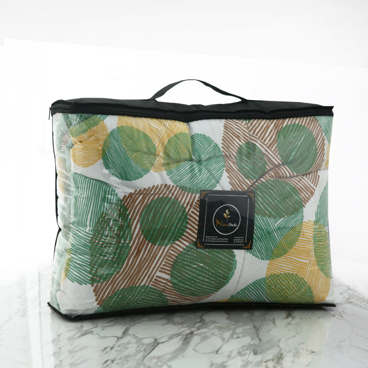 7 Pcs Circled Printed Comforter set - 1652