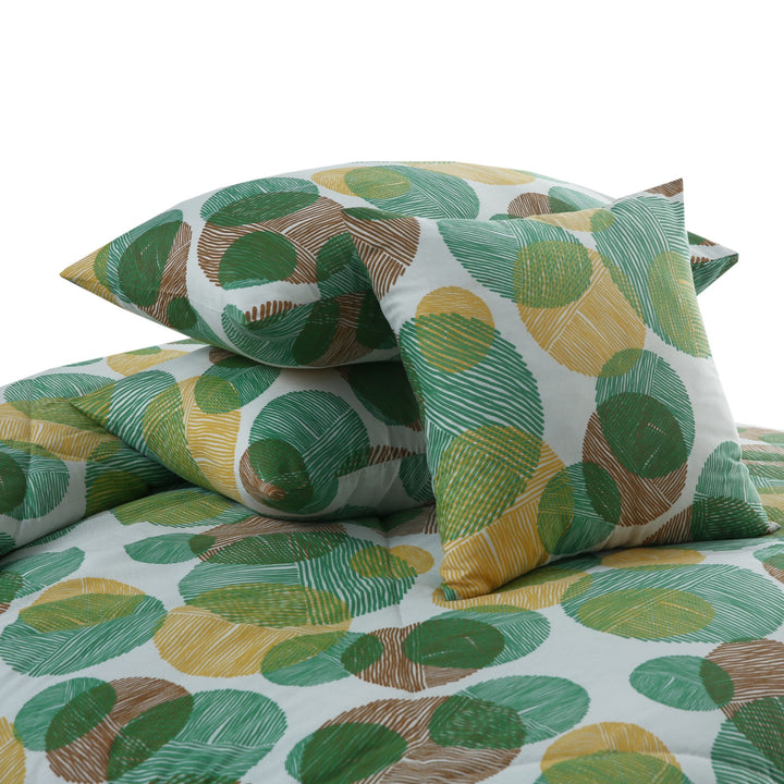 7 Pcs Circled Printed Comforter set - 1652