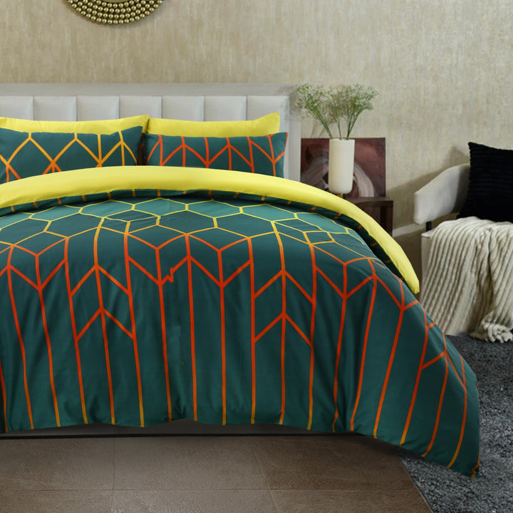 6 Pcs Botanic Printed Duvet Set - 1646