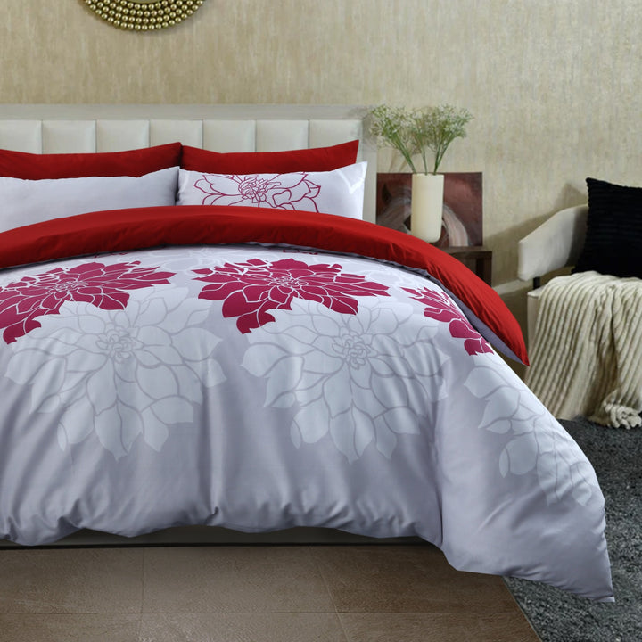 6 Pcs Flower Printed Duvet Set - 1640