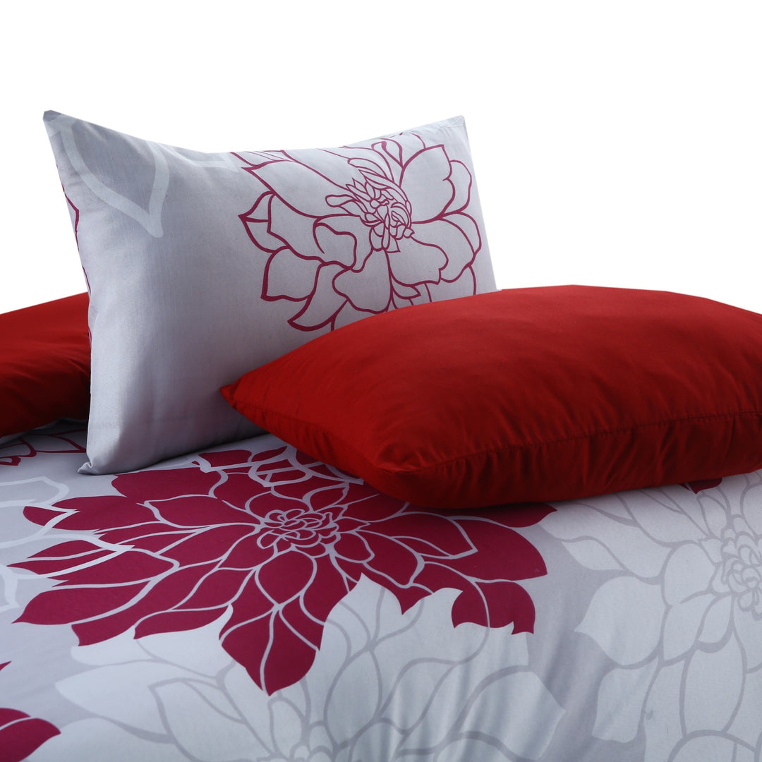 6 Pcs Flower Printed Duvet Set - 1640
